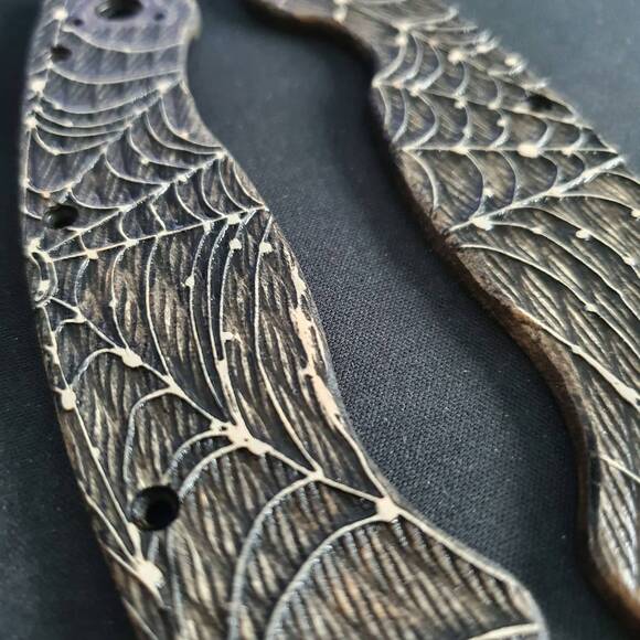 Spider Web - Spyderco Military Knife Scales by Svechnikov Knives