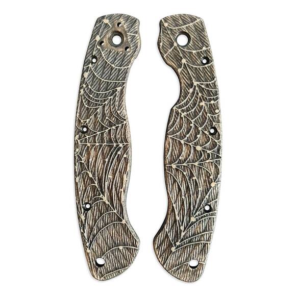 Spider Web - Spyderco Military Knife Scales by Svechnikov Knives