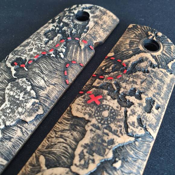 Treasure Map - 1911 Full Size Government Grips