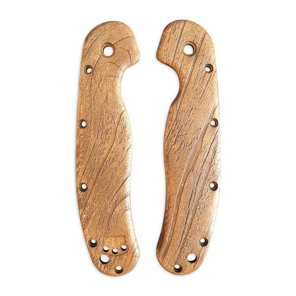 Ontario RAT-1 maple handle scales - Wood Bark (3166) / hand-painted