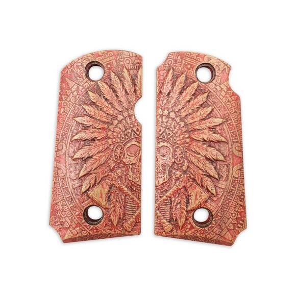 War Chief Cherry - Kimber Micro 9 Grips