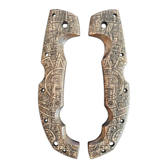 Aztec - Cold Steel Voyager Extra Large Knife Scales by Svechnikov Knives