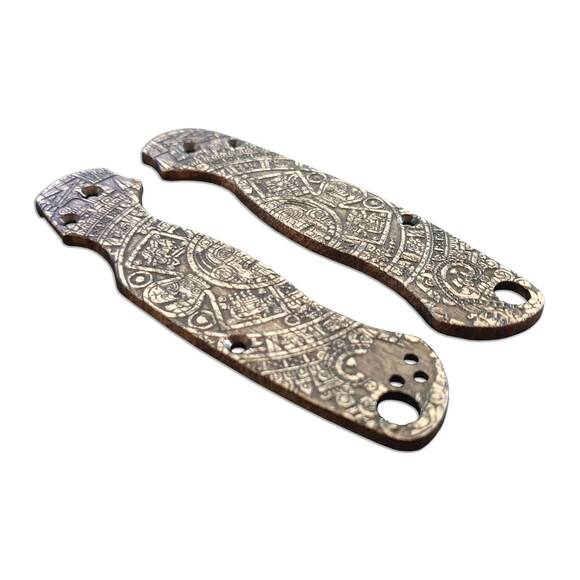 Aztec - Spyderco Para Military 2 Knife Scales by Svechnikov KnivesAztec - Spyderco Para Military 2 Knife Scales by Svechnikov Knives