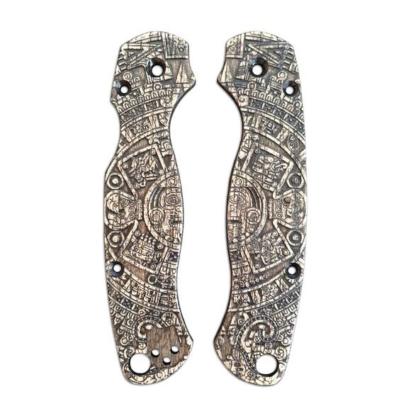 Aztec - Spyderco Para Military 2 Knife Scales by Svechnikov Knives