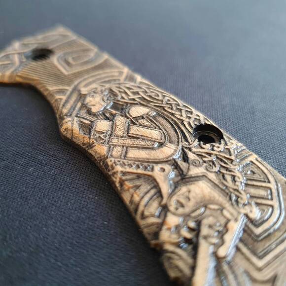 Celtic Heart - Zero Tolerance ZT 0566 Knife Scale by Svechnikov Knives
