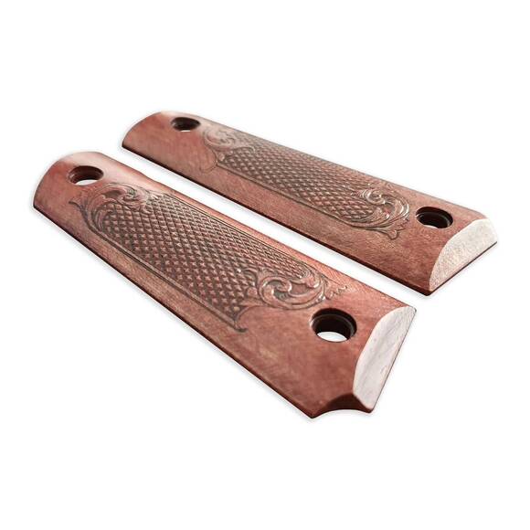 Browning 1911 22 / 380 Maple Grips - Classic Dark Cherry / Hand-painted