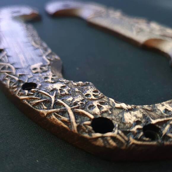 Crucifixion - Cold Steel Voyager Extra Large Knife Scales by Svechnikov Knives