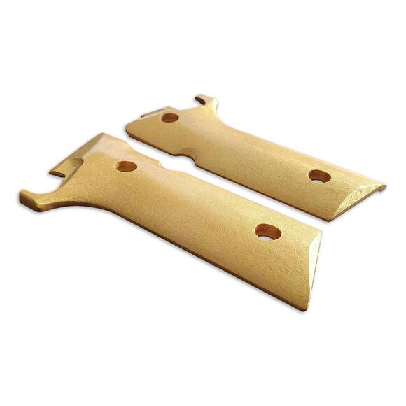 Beretta 92XI, 92GTS Maple Grips - Gold / Hand-painted