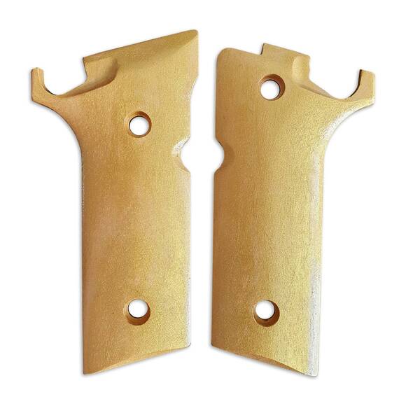 Beretta 92XI, 92GTS maple grips - Gold / hand-painted