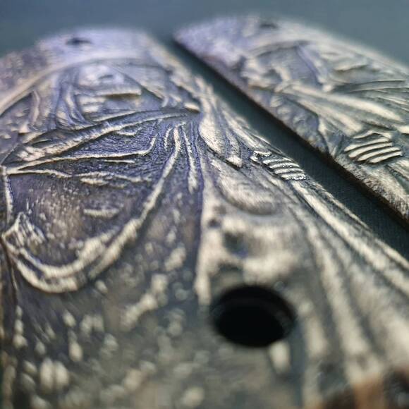 Coonan 357 Magnum Full-Size Maple Grips - Grim Reaper / Hand-painted