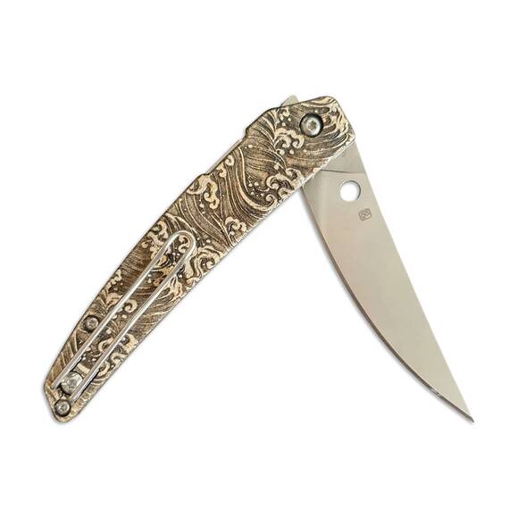 Japan Wave Classic - Spyderco Ikuchi Knife Scales by Svechnikov Knives