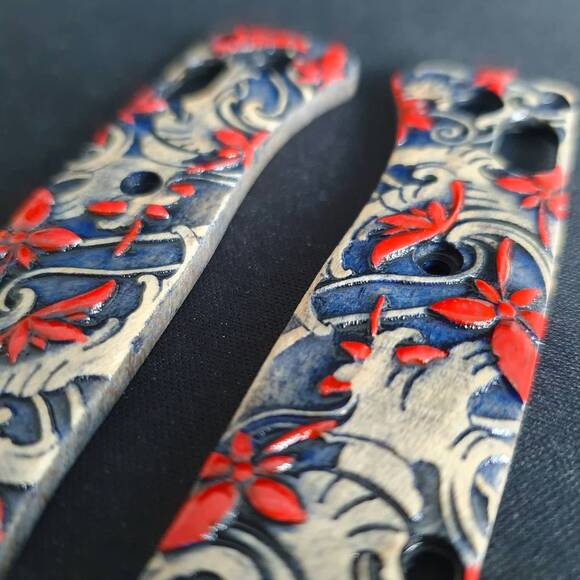 Japanese Maple - Benchmade Mini Bugout 533 Knife Scales by Svechnikov Knives