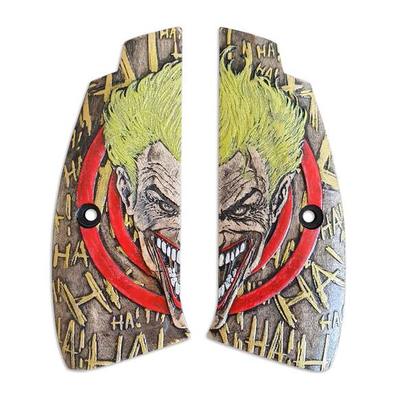CZ 75 maple grips - Joker Circle / hand-painted