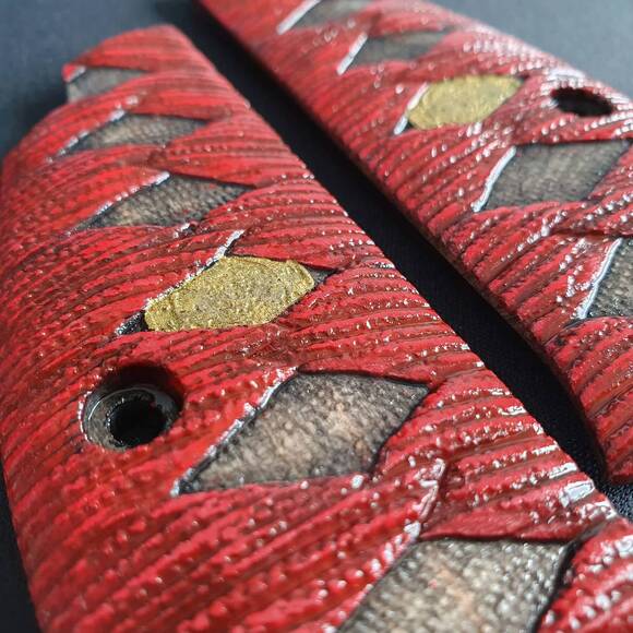 Katana Red Gold Coin - CZ 75, 75B, 75BD, 85, SP-01, SP-01 Shadow Grips