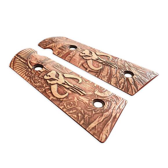 Hudson H9 Maple Grips - Mythosaur Skull Cherry / Hand-painted