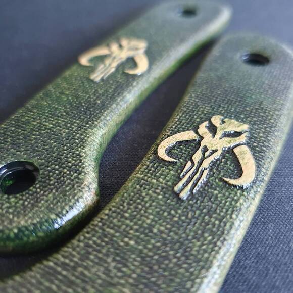 Mythosaur Skull Green - CIVIVI Elementum Fixed Blade Knife Scales by Svechnikov Knives