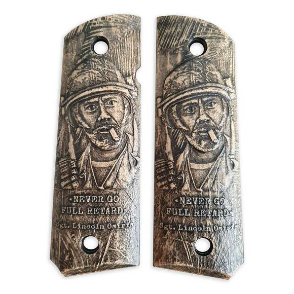 Never Go Full Retard - 1911 Full Size Government Grips