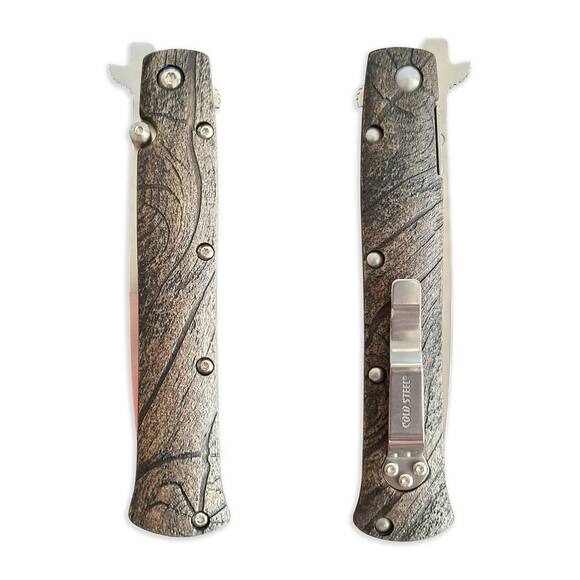 Wood Bark (3169) - Cold Steel Ti-Lite 4 Knife Scales by Svechnikov Knives