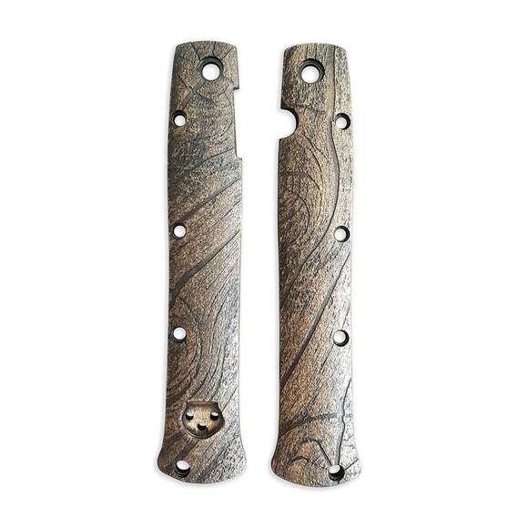 Wood Bark (3169) - Cold Steel Ti-Lite 4 Knife Scales by Svechnikov Knives
