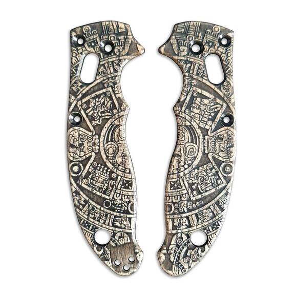 Aztec - Spyderco Manix 2 Knife Scales by Svechnikov Knives