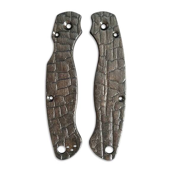 Burned - Spyderco Military 2 Knife Scales by Svechnikov Knives