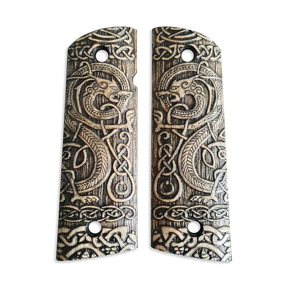 Celtic Gates - 1911 Full Size Magwell Grips