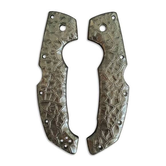 Crack Black - Cold Steel Voyager Large No Lanyard Knife Scales by Svechnikov Knives