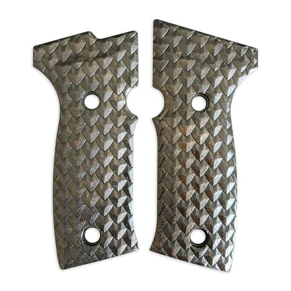 Sig Sauer P320 AXG maple grips - Dragon Scales Black / hand-painted