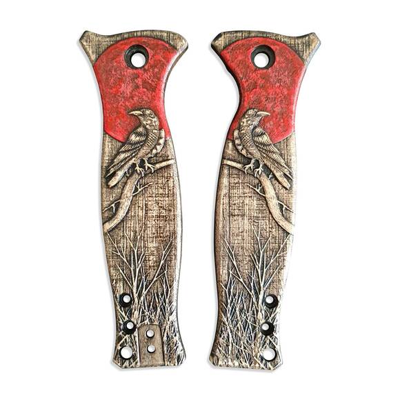 Red Raven - Kershaw XCOM Knife Scales by Svechnikov Knives