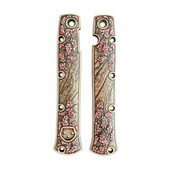 Sakura - Cold Steel Ti-Lite 4 Knife Scales by Svechnikov KnivesSakura - Cold Steel Ti-Lite 4 Knife Scales by Svechnikov Knives