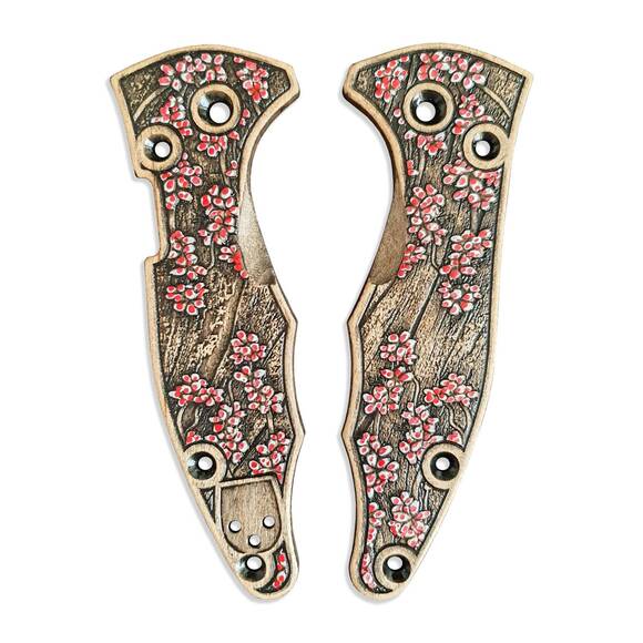 Sakura - Spyderco Yojimbo 2 Knife Scales by Svechnikov Knives