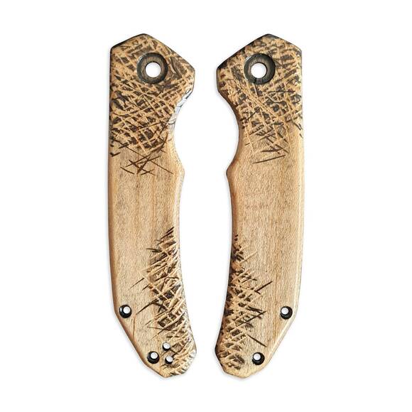 CIVIVI Brazen maple handle scales - Scratches / hand-painted