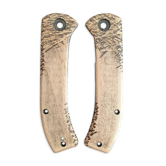 CIVIVI Riffle maple handle scales - Scratches / hand-painted