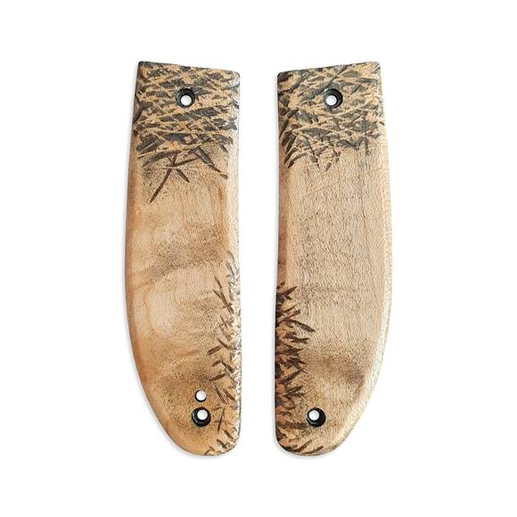 CIVIVI Trailblazer XL maple handle scales - Scratches / hand-painted
