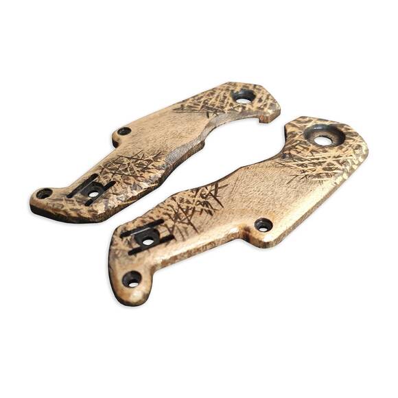 MKM Isonzo maple handle scales - Scratches / hand-painted
