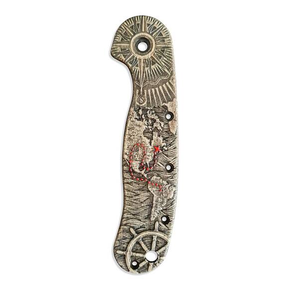 Treasure Map - ESEE Avispa Knife Scale by Svechnikov Knives