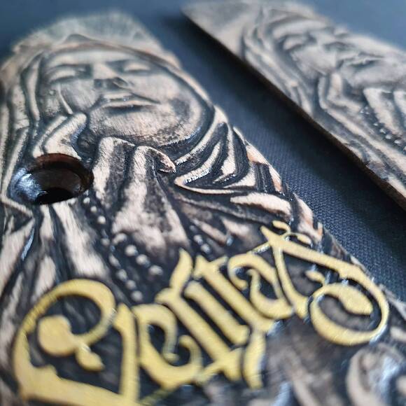 CZ Shadow 2 Maple Grips - Veritas / Hand-painted