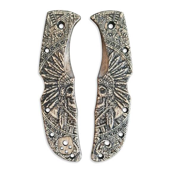 War Chief - Spyderco Endela Knife Scales by Svechnikov Knives
