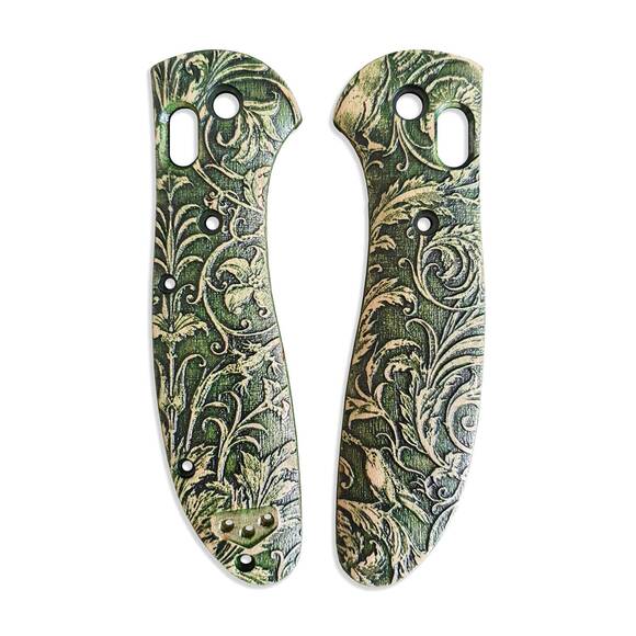 Wild Thickets Green - Benchmade Griptilian 550, 551 Knife Scales by Svechnikov Knives