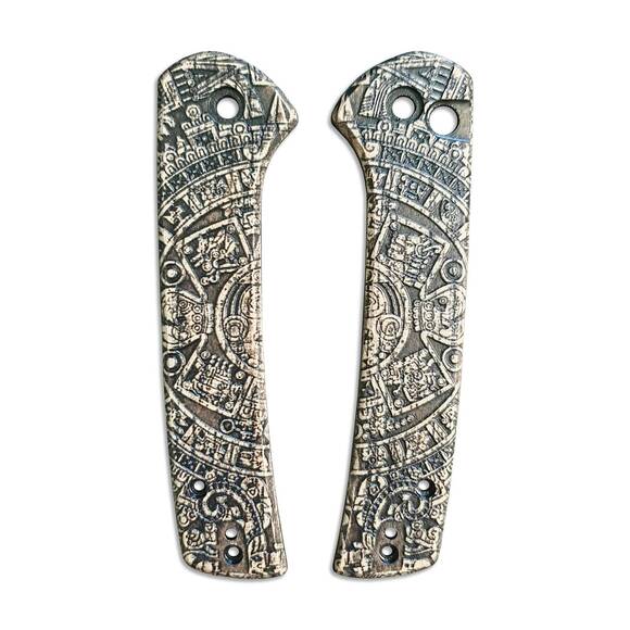 CIVIVI Conspirator maple handle scales - Aztec / hand-painted