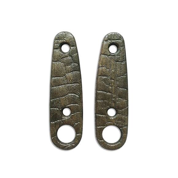 ESEE Izula 2 maple handle scales - Burned / hand-painted