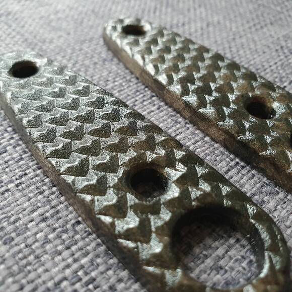 Dragon Scales Black - ESEE Izula-2 Knife Scales by Svechnikov Knives
