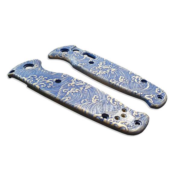 Japan Wave - Benchmade Composite Lite Auto 4300 Knife Scales by Svechnikov Knives