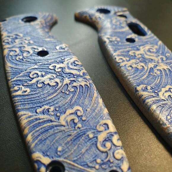 Japan Wave - Benchmade Composite Lite Auto 4300 Knife Scales by Svechnikov Knives