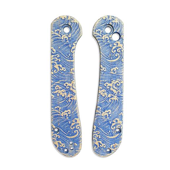 Japan Wave - CIVIVI Elementum Button Lock Knife Scales by Svechnikov Knives
