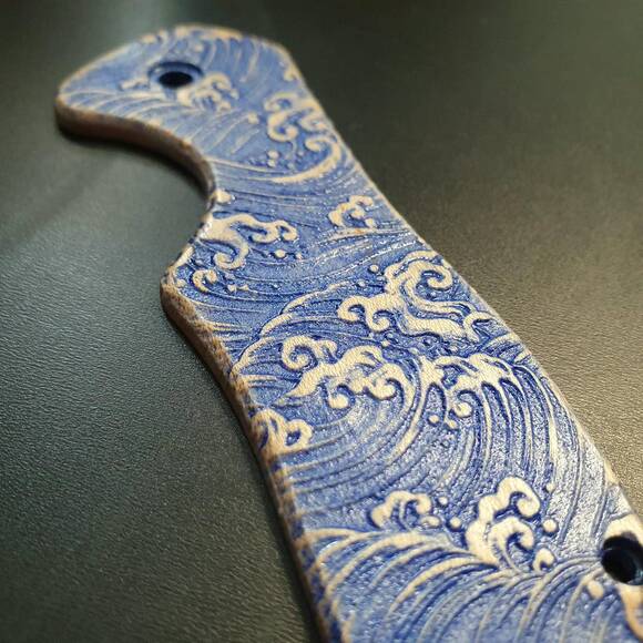 Japan Wave - Kershaw Emerson CQC 6K, 7K Knife Scale by Svechnikov Knives