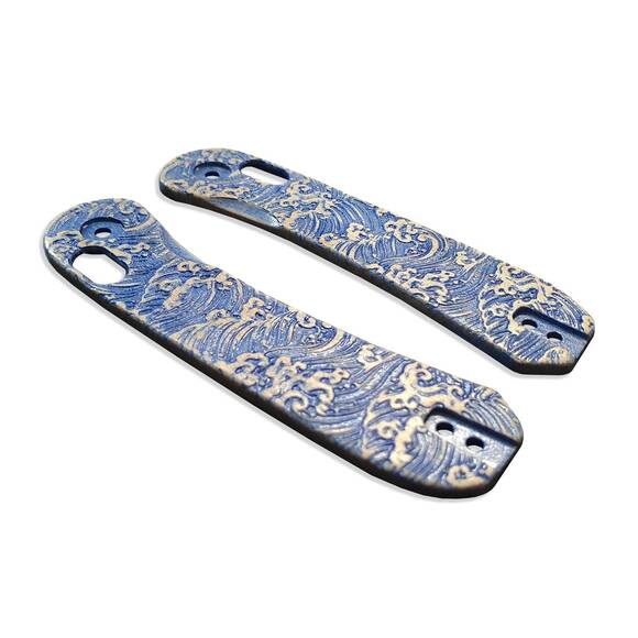 Japan Wave - Knafs Lander 3 Knife Scales by Svechnikov Knives