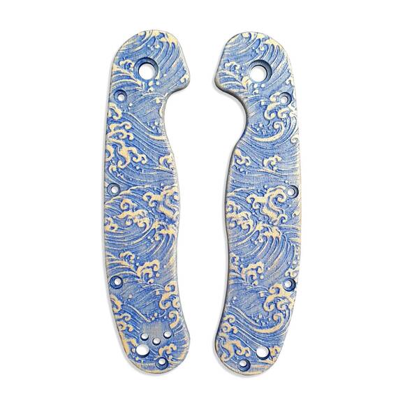 Japan Wave - Ontario RAT-2 Knife Scales by Svechnikov Knives