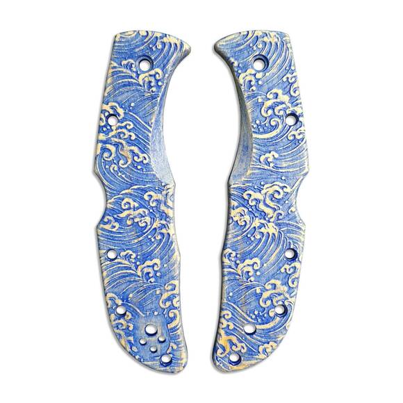 Japan Wave - Spyderco Endela Knife Scales by Svechnikov Knives