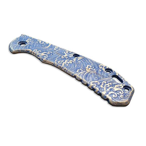Zero Tolerance ZT 0566 maple handle scales - Japan Wave / hand-painted
